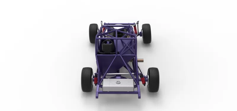 Canadian vintage modified stock car Base Scale 1:25 - Model preview 17