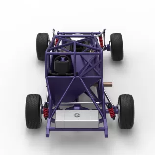 Canadian vintage modified stock car Base Scale 1:25 - Model thumbnail 17