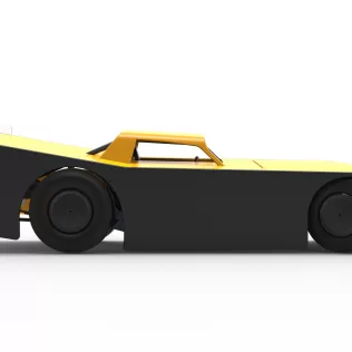 Vintage Dirt late model Race car V5 while turning Scale 1:25 - Model thumbnail 22