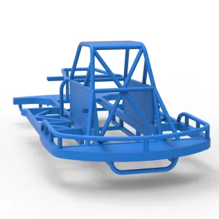 Frame of New Zealand Vintage Stock car Scale 1:25 - Model thumbnail 11