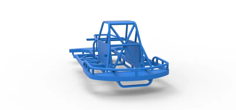 Frame of New Zealand Vintage Stock car Scale 1:25 - Model preview 11