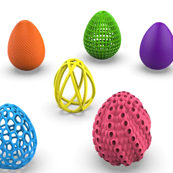 Easter Eggs 10 pcs. Set, Easter Egg Gift, 3D Printing for - Model preview 4