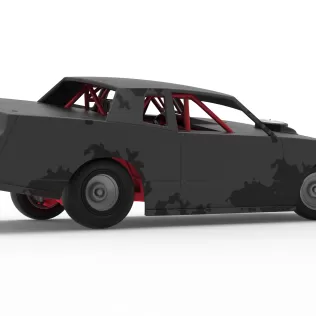IMCA Stock car while turning Scale 1:25 - Model thumbnail 21