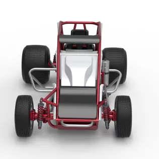 Dirt Silver Crown Car Scale 1:25 - Model thumbnail 8