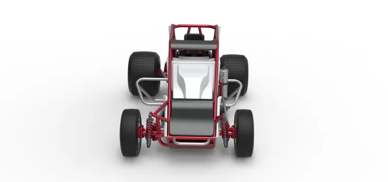 Dirt Silver Crown Car Scale 1:25 - Model preview 8