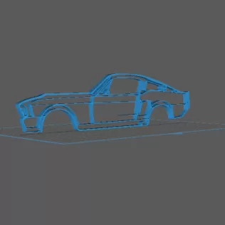 Ford - Mustang Eleanor Wall Art - Model thumbnail 1