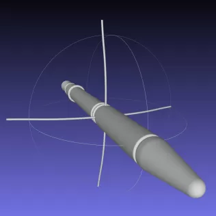 Explorer 1 First US Satellite Printable Scale Model - Model thumbnail 2