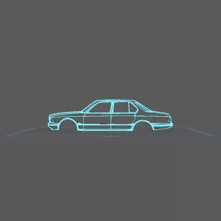 BMW - Serie 7 E23 Wall Art