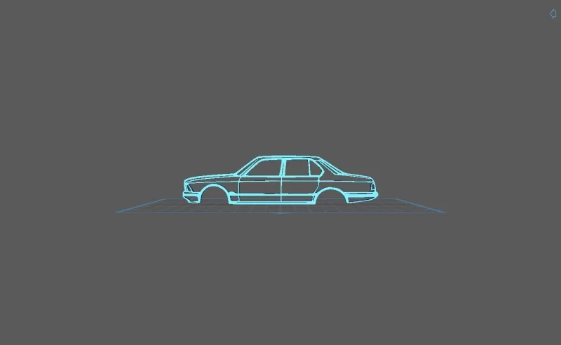 BMW - Serie 7 E23 Wall Art - Model preview 1