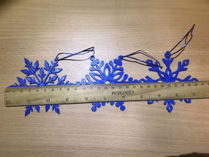 Snowflake hristmasdecorations - Model preview 2