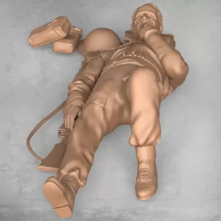 Resting Army Soldier