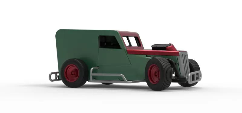 Dwarf car while turning Scale 1:25 - Model preview 25