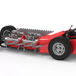 Vintage AWD Dragster Version 2 Scale 1:25 - Model thumbnail 12
