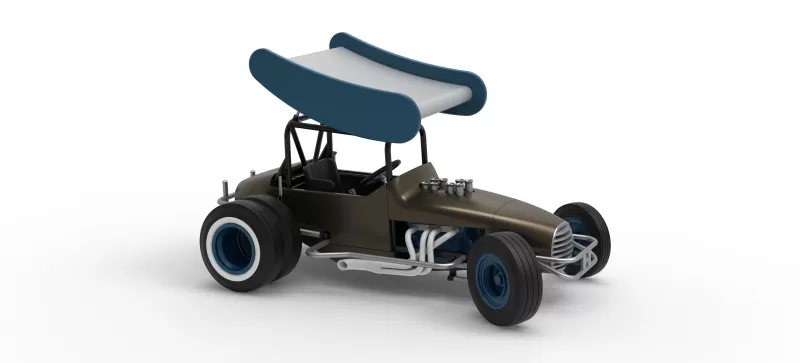 Vintage Winged Supermodified for Dirt while turning V2 1:25 - Model preview 24