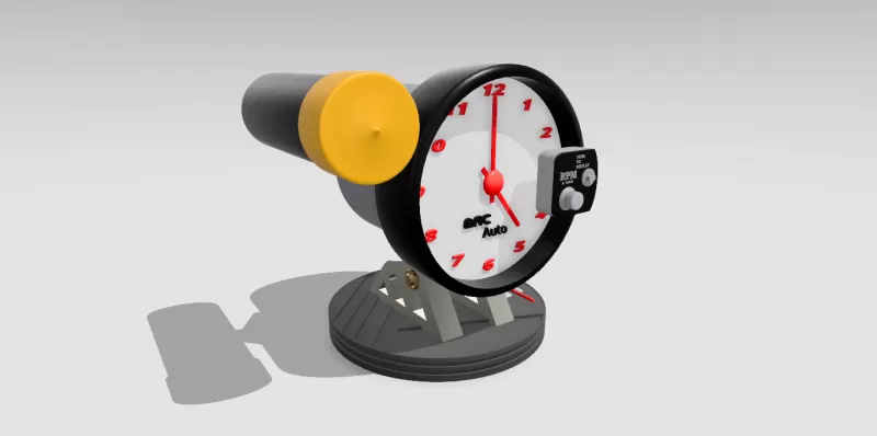 Tachometer Clock - Model preview 2