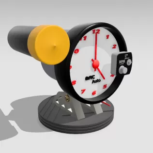 Tachometer Clock - Model thumbnail 2