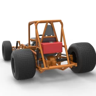 Vintage Sprint car Base Version 2 Scale 1:25 - Model thumbnail 14