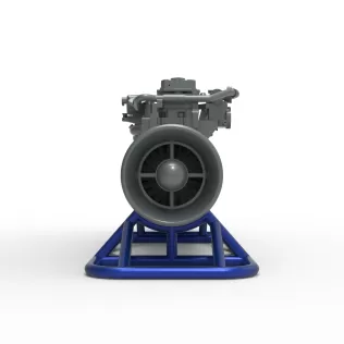 Jet engine on the frame Scale 1:25 - Model thumbnail 5
