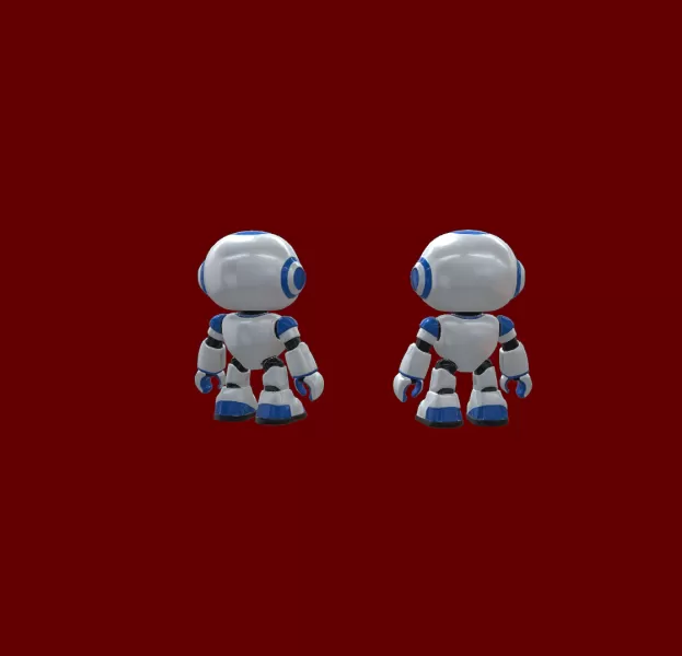 blue Robot - Model preview 3