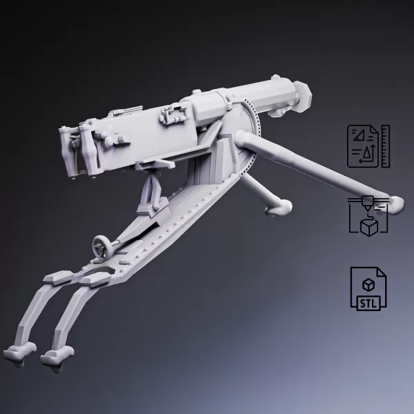 Maxim MG 08 Machine Gun #RoZ - Model preview 4