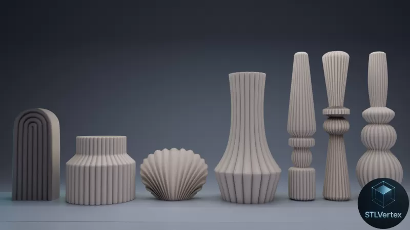 Traditional Candles 3D Printable Model - Model preview 2