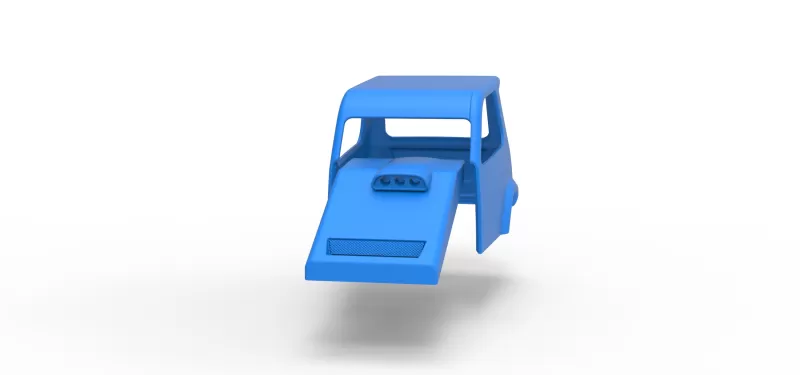 Shell of New Zealand Ministock car Version 2 Scale 1:25 - Model preview 4