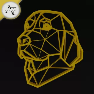 Dog - Geometric - 2D Wall Art Decor