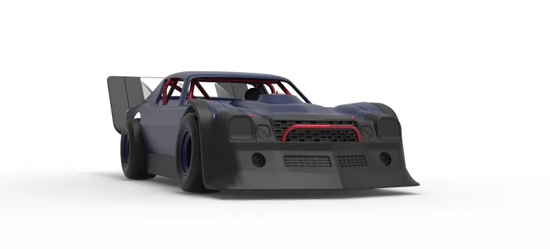 Vintage Dirt late model Race car Version 4 Scale 1:25 - Model preview 27