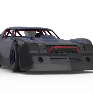 Vintage Dirt late model Race car Version 4 Scale 1:25 - Model thumbnail 27