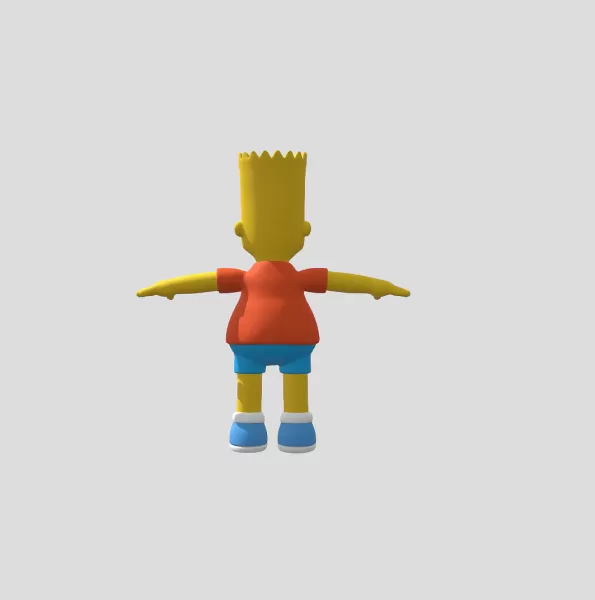 Bart TPose - Model preview 3