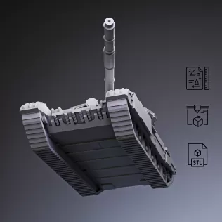 T-72 Main Battle Tank #RoZ - Model thumbnail 1