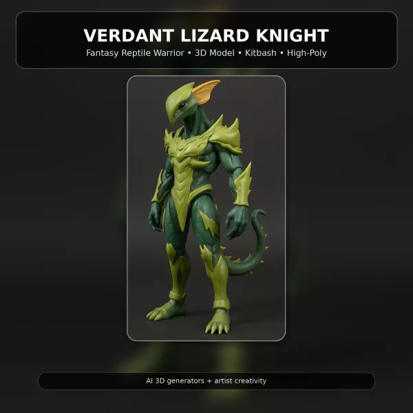 Fantasy Toy Character Collection Kitbash High-Poly 3D Model Set - Model preview 4