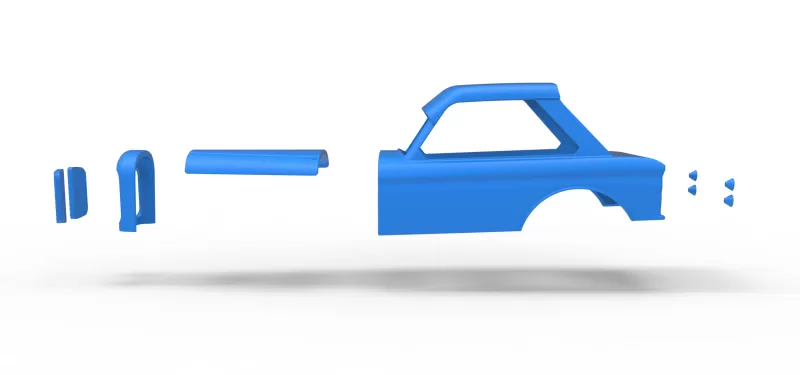 Shell of New Zealand Vintage Stock car Scale 1:25 - Model preview 18