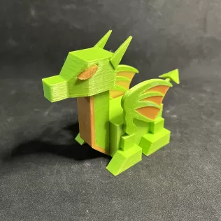 Low Poly Baby RoboDragon - Model thumbnail 7