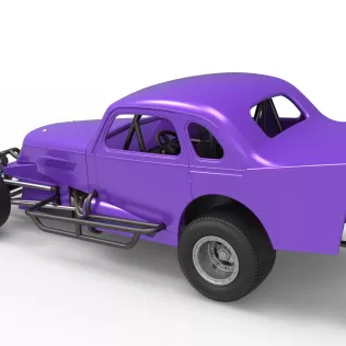 Vintage Dirt Modified stock car Scale 1:25 - Model thumbnail 12