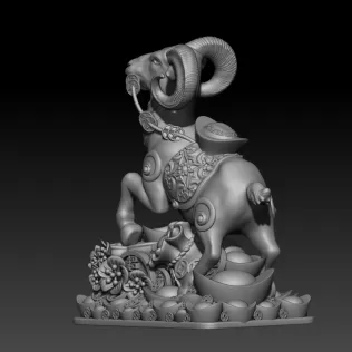 Zodiac Goat - Model thumbnail 2