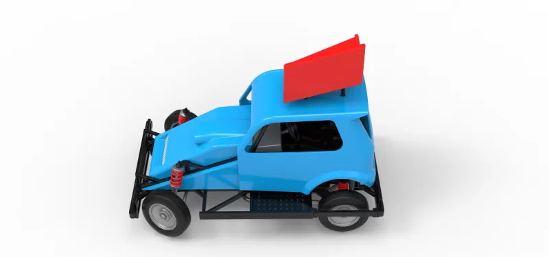 New Zealand Ministock car while turning Version 3 Scale 1:25 - Model preview 10