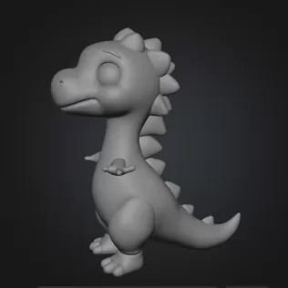 Kawaii dinosaur - Model thumbnail 2