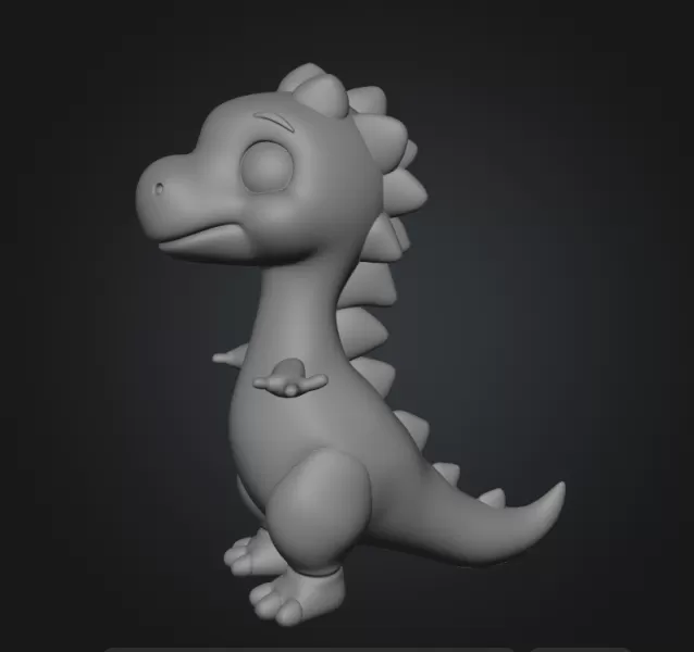 Kawaii dinosaur - Model preview 2