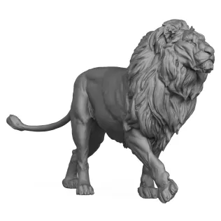 3D Printable Wild Lion - Model thumbnail 5