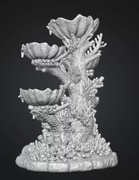 Colorful Coral Reef Tree Organizer STL File for 3D Print - Model preview 15