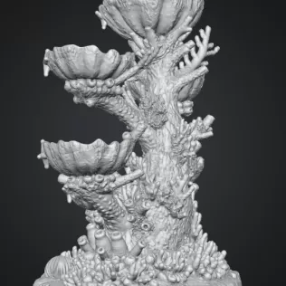 Colorful Coral Reef Tree Organizer STL File for 3D Print - Model thumbnail 15
