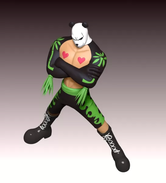 Pandaman - One Piece - Model preview 8