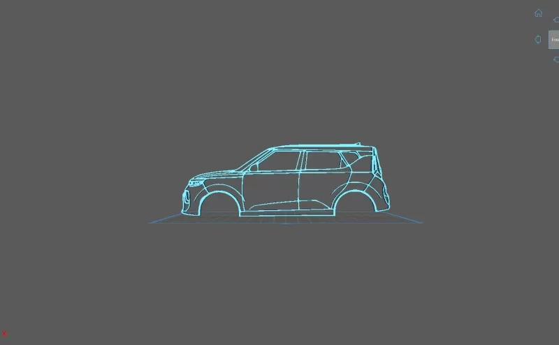 Kia - Soul 2020 Wall Art - Model preview 1
