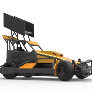 New Zealand Superstock car while turning Version 4 Scale 1:25 - Model thumbnail 25