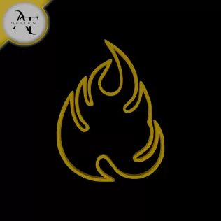 Simple Flame Symbol - 2D Art