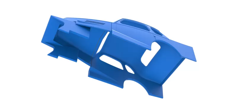 Shell of Vintage Dirt Modified stock car Scale 1:25 - Model preview 2