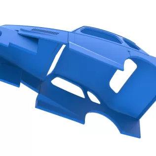Shell of Vintage Dirt Modified stock car Scale 1:25 - Model thumbnail 2