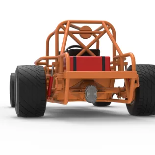 Vintage Dirt Modified stock car Base Version 8 Scale 1:25 - Model thumbnail 15