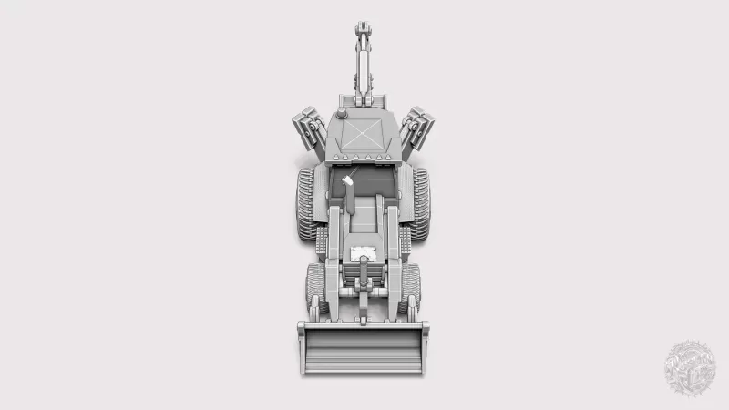Backhoe Loader RoZ - Model preview 7